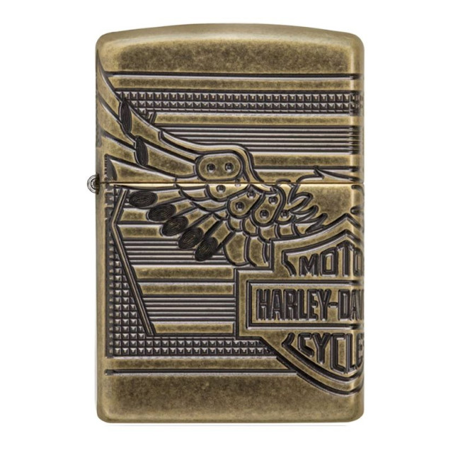 Zippo Harley Davidson Deep Carved Skull