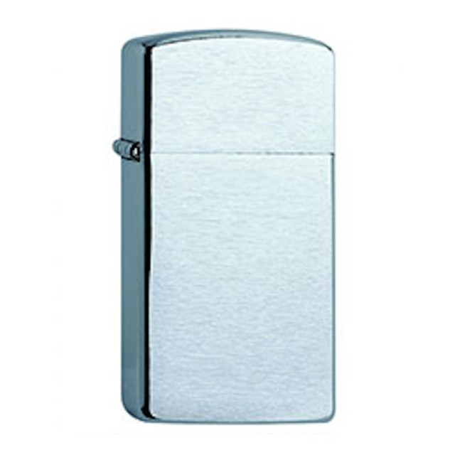 ZIPPO SLIM BRUSHED CHROME