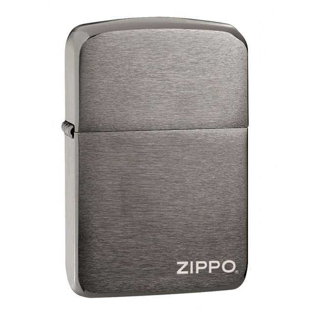 ZIPPO REPLICA BRUSHED CHROME LOGO