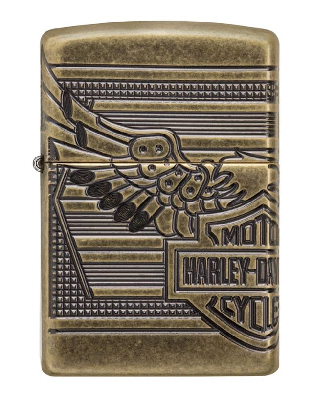 Zippo Harley Davidson Deep Carved Skull