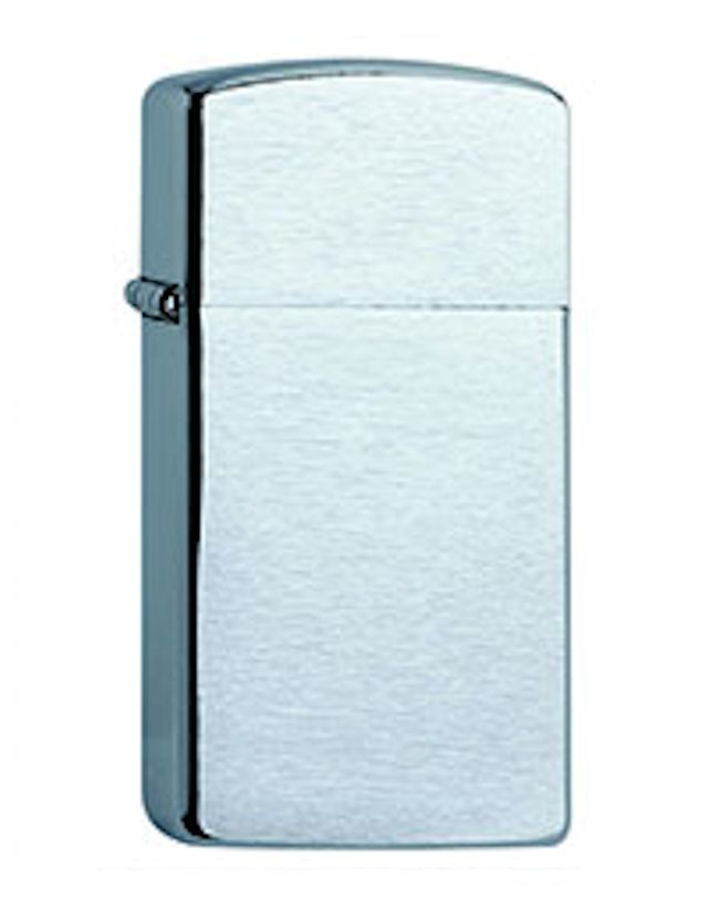 ZIPPO SLIM BRUSHED CHROME