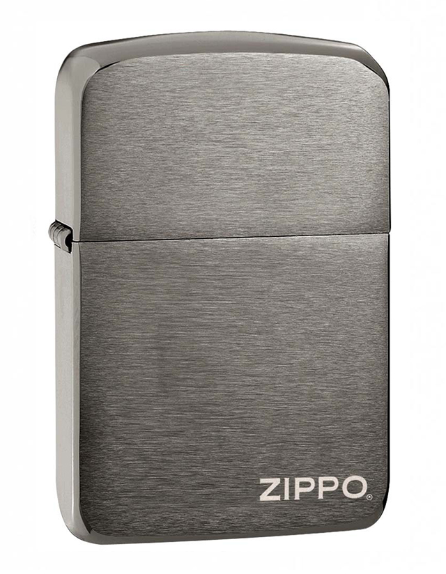 ZIPPO REPLICA BRUSHED CHROME LOGO