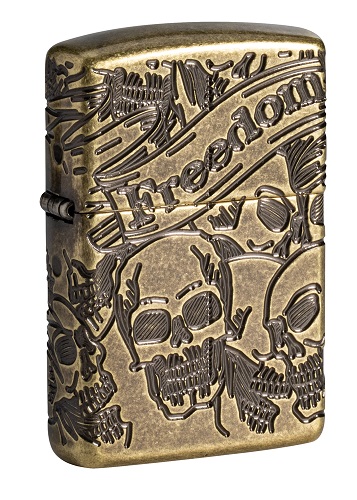 Zippo Freedom Skull